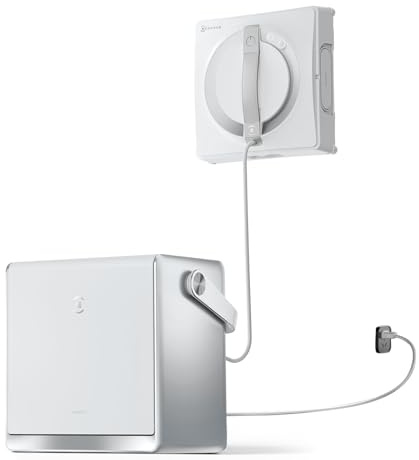 ECOVACS Winbot W2 Pro Omni Portable Window Cleaning Robot with Multifunctional Station, Charging While Work, Intelligent Cleaning with Triple Spray Head, Protection