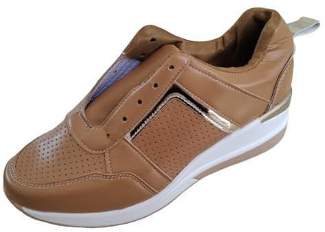Allbestop Basket Sport Femme, Chaussure Orthopédique Femme Tennis de Table Sneaker Zéro-Drop Chaussures de Running Chaussures Randonnée Basket Marche Ensemble Jogging Stylé, Sport(Marron,36)