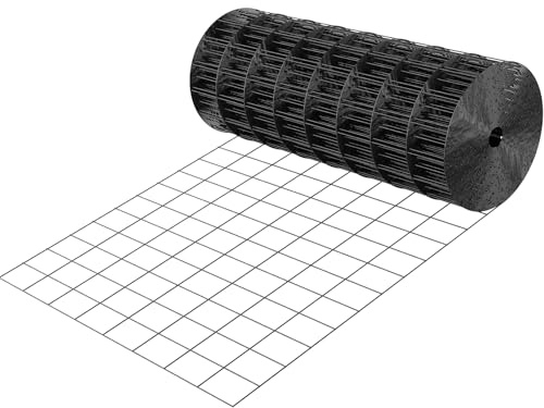 VEVOR Hardware Cloth 24 in x 25 ft, 2 x 3 in Mesh 16 Gauge Galvanized Wire Mesh Roll, Weather-Resistant Vinyl Coated Chicken Wire Fencing, Heavy Duty Welded Garden Plant Fencing for Rabbit Cage Snake