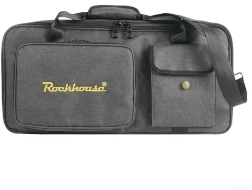 Hosrivae Borsa per pedaliera in tessuto Oxford, per effetti di chitarra, con diverse opzioni di dimensioni, custodia portatile in tessuto Oxford per pedaliera e accessori (L)
