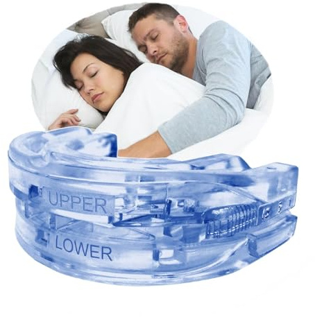 Férula para ronquidos ajustable contra ronquidos y crujidos – Anti ronquidos – Anti-Snoring Mouth Guard – Mejora la calidad del sueño para hombres y mujeres (azul)