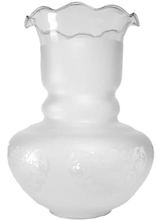 Tulipa de cristal BURGOS mate 17x12cm boca 5,5cm