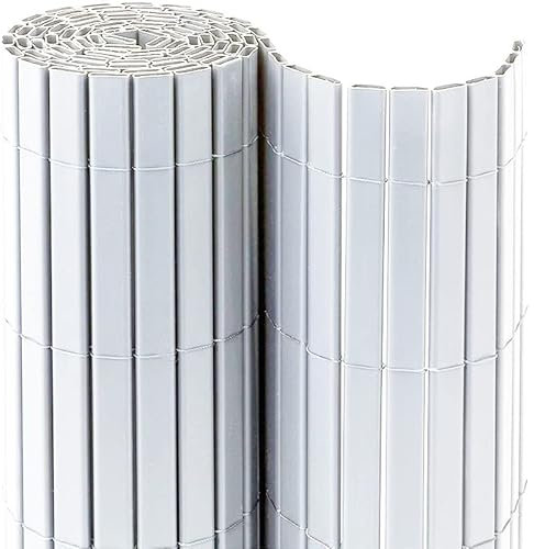 VIRSUS 1 Recinzione da Giardino in PVC 4651, Misura 100x300 cm, Recinto Protezione Privacy, Resistente Impermeabili, barriera frangivento per Esterno, Balcone, terrazza Vari Colori (Bianco)