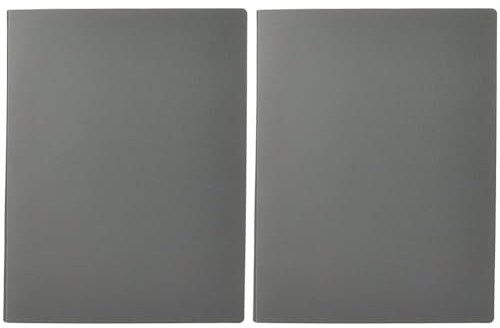 HF2 119268 Präsentationsbuch Flex im A4-Format mit 20 Hüllen - Sichtbuch, Portfolio- und Projektordner für Besprechungen & Konferenzen - Schwarz – 119168 (Packung mit 2)