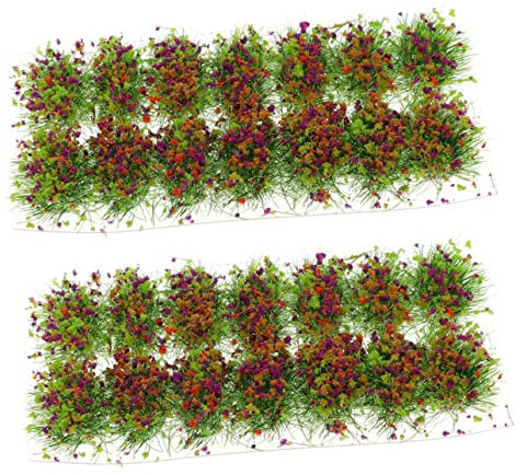 IMIKEYA Touffes De Fausse Herbe pour Modélisme Ferroviaire Décoration Miniature pour Paysages Et Maquettes