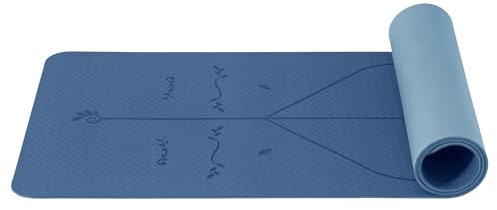 Good Nite Yogamatte Gymnastikmatte TPE 6mm Rutschfest Sportmatte Fitnessmatte Trainingsmatte Pilates Matte Hautfreundlich Phthalatfrei 183x61cm Yoga Pilates Homegym Workout