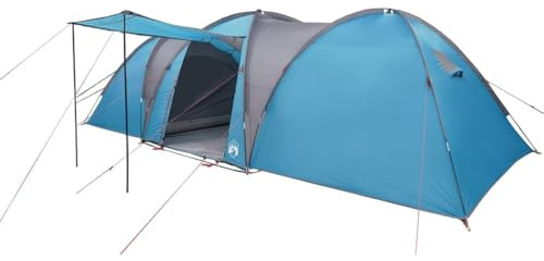 vidaXL Tente familiale à dôme 8 Personnes Bleu imperméable