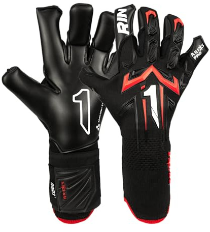 Rinat Guante de Portero Aries X Pro, Negro, Unisex Adulto