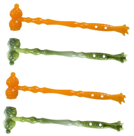 Gatuida 4 Martillos de Masaje Forma de Calabaza para Alivio Muscular y Manejo Cómodo Color Aleatorio