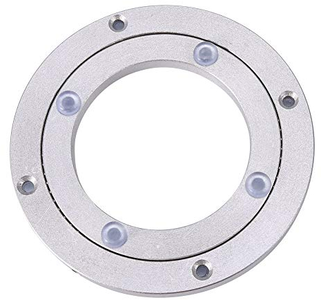 VIFERR Drehlager aus Aluminiumlegierung, Drehbare Drehscheibe Runder Esstisch Schwenkplatte Glatte Drehplatte für Restaurant Esstisch TV Monitor Ständer