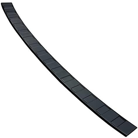 Aroba AR1189A-BL Edelstahl Schwarz Black Chrome Ladekantenschutz kompatibel mit Volkswagen Tiguan Allspace ab BJ. 9.2017> passgenau Abkantung Farbe Schwarz-Anthrazit