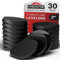 X-Protector Möbelkeile - 30 PCS 50mm - Schwarze Gummi Keile - Multi-Purpose Unterlegkeile Möbel zur Verhinderung von Möbelwackeln - Gut für alle Arten von Möbeln!