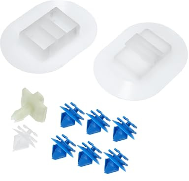 Hihaha Car Side Skirt Fixing Clip Set Fit for Citroen DS3-10 Pcs White Durable Material