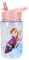 My sweety pop - Eiskönigin Kunststoff Trinkflasche - für Kinder - Kindergarten - Kindergarten - Schule - Urlaub - Essen - 12 cm - 450 ml - Luftbefeuchter - Geschenkidee - Orange/Transparent