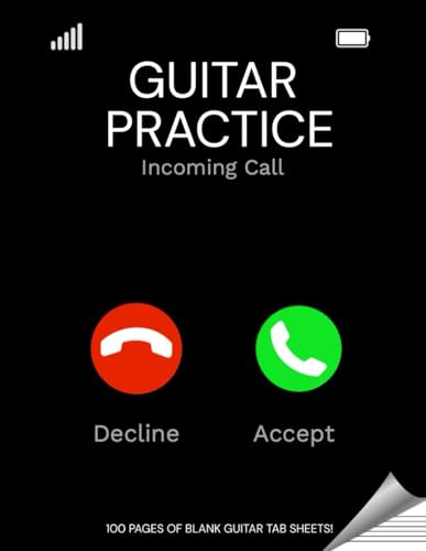 Guitar Tablature Book - Blank Guitar Tab Paper for Guitar Practice