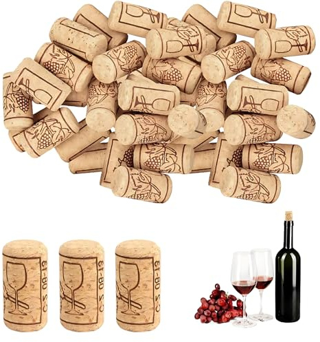 Corchos naturales para botellas 30 unidades 21x39 mm tapones de vino tinto para manualidades decoración y conservación doméstica