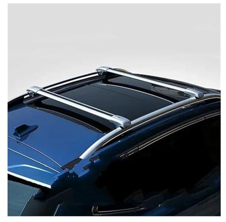 Barras Techo Baca para Ford para I-MAX 5 Puertas 2006-2023 Barras Laterales Aleación Aluminio Rieles Transversales Portaequipaje Techo Baca Coche Portaequipajes(Plata)