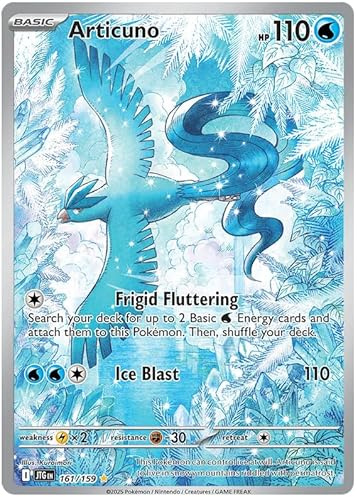 Articuno 161/159 Illustration Rare Pokemon Card | Journey Together Set | Scarlet & Violet Series | Titan Authenticated