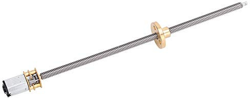 Leftwei Växellåda Gängreducerande Motor med Lång Utgående Axel Smidigare Transmission för Elektroniska Lås, Robotar, Kameror (DC12V 200rpm)