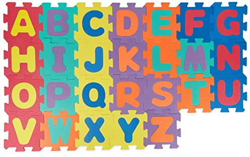 Bieco Puzzlematte | Spielmatte Baby | XXL Puzzle Kinder Teppiche | Krabbeldecke Baby Spielmatte Turnmatte Kinder Krabbelmatte Buchstaben Lernen Spielteppich Junge