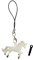Miniblings Einhorn Handyanhänger Pferd Handyschmuck Märchen Fantasy Kinder weiß- Handmade Modeschmuck I Anhänger Handyschmuck Schlüsselanhänger
