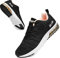 Women Men Running Shoes Sports Trainers Air Cushion Shock Absorbing Casual Walking Gym Jogging Fitness Athletic Sneakers, 6.5 UK 39 EU, Fa1 Greypink