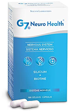 G7 Neuro Health. Silizium hochdosiert und Biotin Kapseln mit Magnesium. Multivitaminkomplex für Konzentration und Gedächtnis. Kollagen erhöht. 120 Biotin und Silizium Hochdosiert Kapseln.
