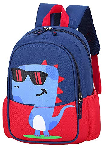 POWOFUN 12 Inch Kids Toddler Preschool Travel Backpack Kindergarten Cool Cute Cartoon Schoolbag Backpack Dinosaur Red Backpack Bookbag For Girls Boys Baby