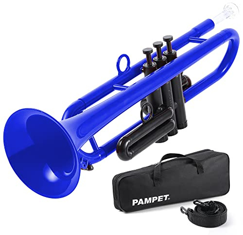 PAMPET Trompeta de plástico profesional Trompeta (azul)