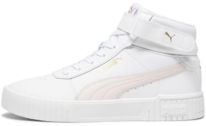 PUMA Women Carina 2.0 Mid Scarpe da ginnastica, Puma White Frosty Pink Puma Gold, 38 EU