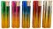Clearfee Jet Flamme Sturmfeuerzeug | Windfest, Witterungsfest | Nachfüllbar | Elegant Gold Metallic Farben | Elektronik Jet Turbo Flamme Feuerzeug (Regenbogen, 5)