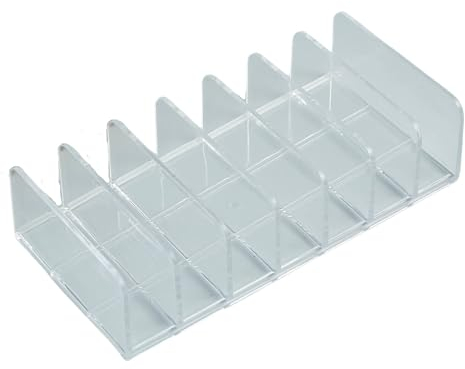 Marsrut CD-Display-Rack, CD-Ständer – für bis zu 14 Standard-CDs, transparenter Acryl-CD-DVD-Halter für Medienregal und Organisation