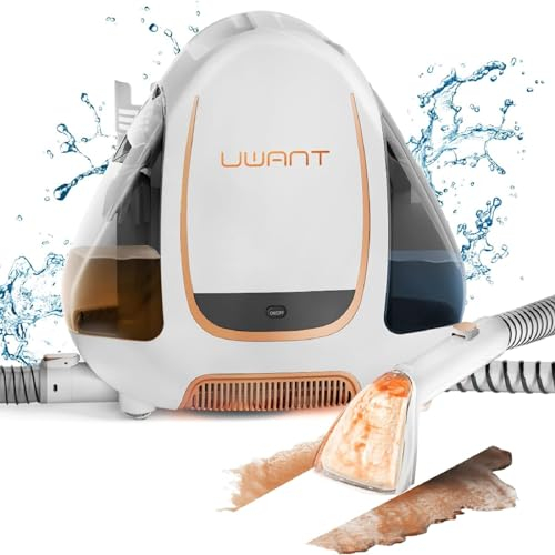 Uwant B100 Waschsauger 450W, Nasssauger Polsterreiniger, Polsterreiniger gerät| für Sofa, Vorleger, Polster, Auto| Nass-Trocken-Sauger Starke Saugkraft Wasser Waschen Dekontamination | 12000Pa,70dB