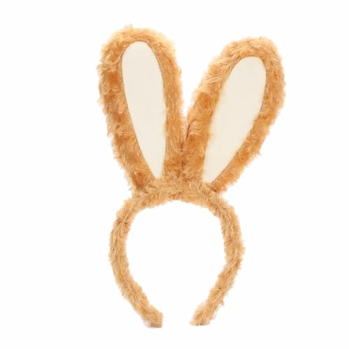 VBKITW Accesorios de Disfraz de Conejito Cosplay Diadema de Felpa de Orejas de Conejo de Conejo para Niños Adultos Favor Fiesta Pascua o Decoración