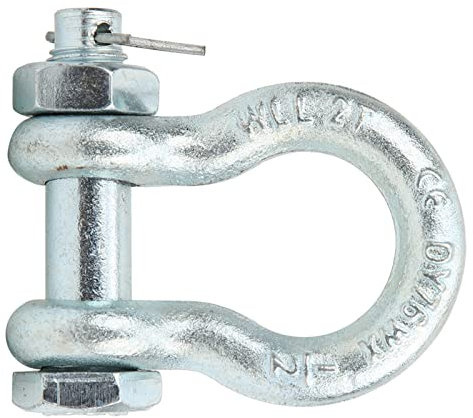 Grillete de Anclaje 2T 3,25t 4,75t 6,5t, Tipo de Acero de Aleación, Alta Resistencia, Resistente, Disponible en Cuatro, Mano de Obra Fina, Hecho de Material de (2T (2 piezas