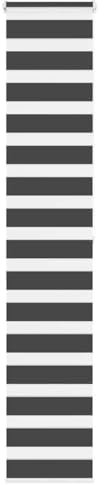vidaXL Zebrarollo Schwarz 40x200 cm Stoffbreite 35,9 cm Polyester, Zebra-Rollo, Doppelrollo, Zebra-Jalousie für Fenster, Doppelrollo, Zebra-Rollo