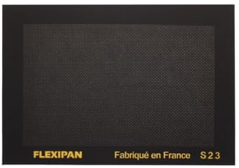 Flexipan Toile de Cuisson Multi-Usages 29,5 x 20,5 cm – Cookies, Pizzas, Croissants ou Frites - Antiadhésive, Reutilisable - Remplace Papier Sulfurisé - Tapis Cuisine Polyvalente, Cuisson Maîtrisée