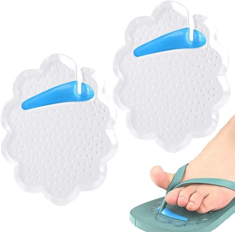 Thong Sandal Toe Protectors - Toe Cushion for Thong Sandals | Non-Slip Separators Support Shock-Absorbing Pads Breathable Transparent Self-Adhesive for Women Men Shoes Travel Beach