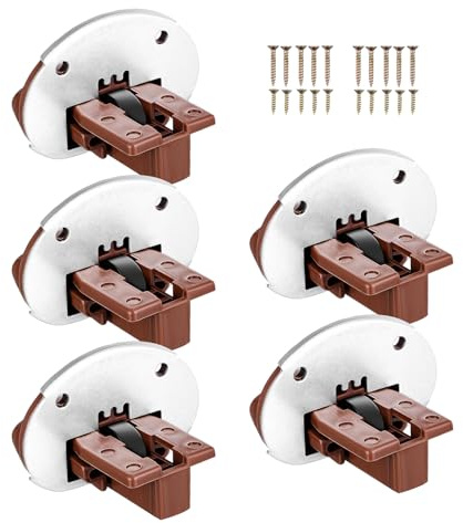 DIYEAH Kit Guide per Cassetti Montaggio Inferiore in Plastica Set da 5 Pezzi per Riparazione e Sostituzione Mobili da Cucina Ferramenta per Montaggio Stabile e Scorrimento Silenzioso