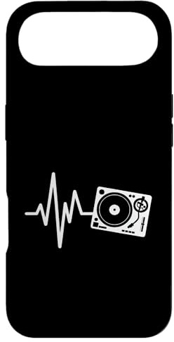 Custodia per iPhone Air Giradischi Heartbeat DJ Vinyl Record Music Line