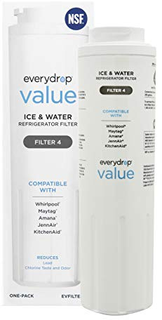 everydrop® Value by Whirlpool Ice and Water Refrigerator Filter 4, EVFILTER4, Single-Pack