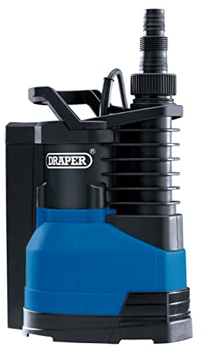 Draper 750W Portable Submersible Water Pump | Max Flow Capacity 12960 l/h Electric Pump | Thermal Overload Protection | Integrated Float Switch |10M Cable Draining Pump | 98918