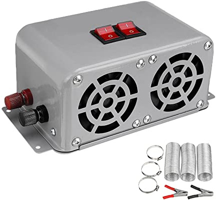 TOTMOX 24V 400-600W Calefacción de automóvil Calentador de invierno Calefacción de automóvil Compacto 3 salidas de aire, 2 interruptores de encendido/apagado