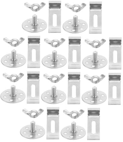 jojofuny Lot De 12 Clips De Fixation Pour Évier Sous Plan En Acier Inoxydable Installation Facile Pour Le Matériel De Montage De Lévier De Cuisine