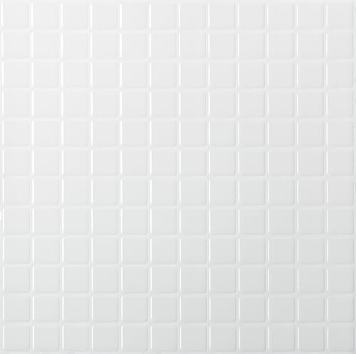 Hode 4 Pezzi 3D Carta da Parati Adesiva Muro in Mattoni Bianco 23.6x23.6cm, Carta Adesiva per Pareti Mattoni, Addensare Vinile Piastrelle per Cucina e Bagno Impermeabile