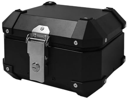 Baoblaze Motorcycle Top Case 10L Storage Carrier Case Stable Security Lock Motorbike Tail Box Trunk for Electric Scooter, Black