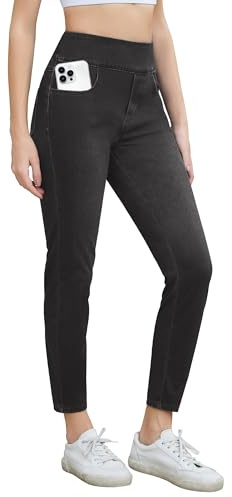 Desol skinny jeans dam jeggings dam stretch hög midja elastiska jeggings figurnära jeansbyxor bekväma och eleganta idealiska för olika kroppsformer