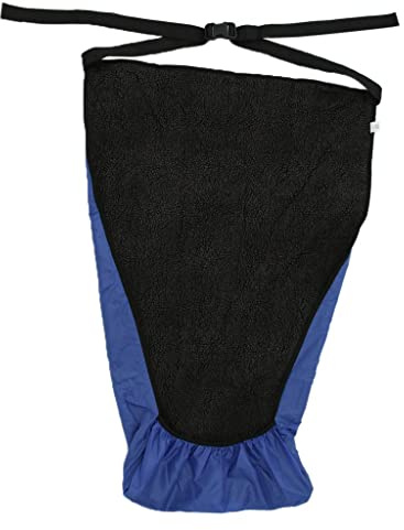 Whtkoph Manta para Silla de Ruedas con Forro Manta Impermeable a Prueba de Viento Manta Cálida Resistente Diseño Cómodo Adecuada para Mayores, Azul L