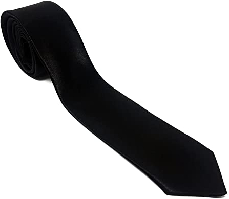 WS UK Adults Skinny Tie for Men [Black]