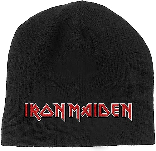 Band Monkey Iron Maiden Unisex Beanie Hat Logo